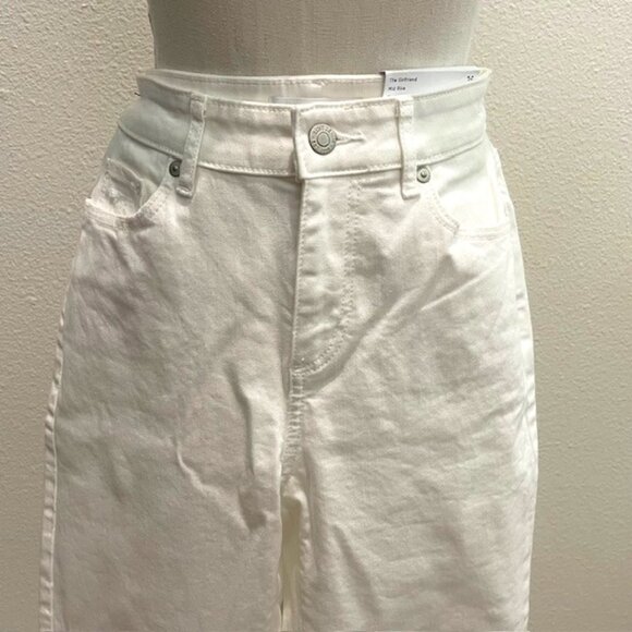 LOFT White Denim "Girlfriend" Jeans- NWT - Picture 1 of 9